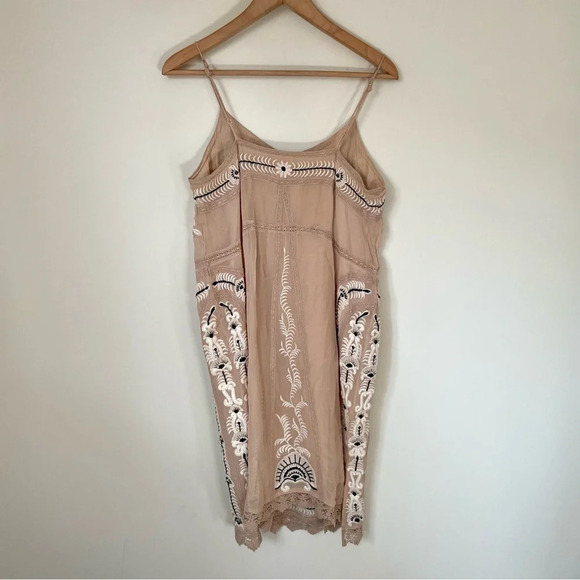 Anthropologie Maeve Embroidered Slip  Dress Extra Small - Picture 6 of 12